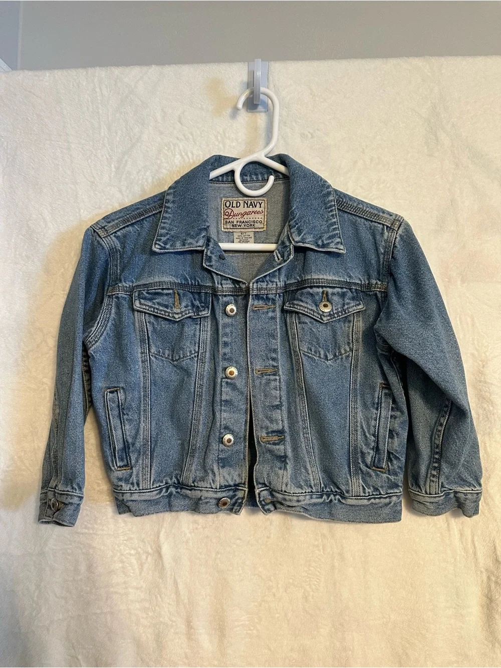Vintage kids Old Navy Light Blue Denim Dungarees Jacket